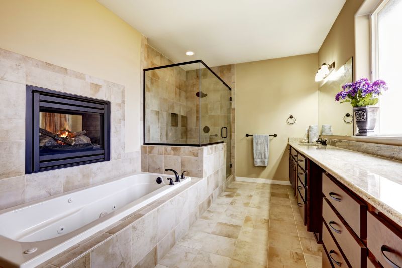 Elegant Bathtub and Tile Work
